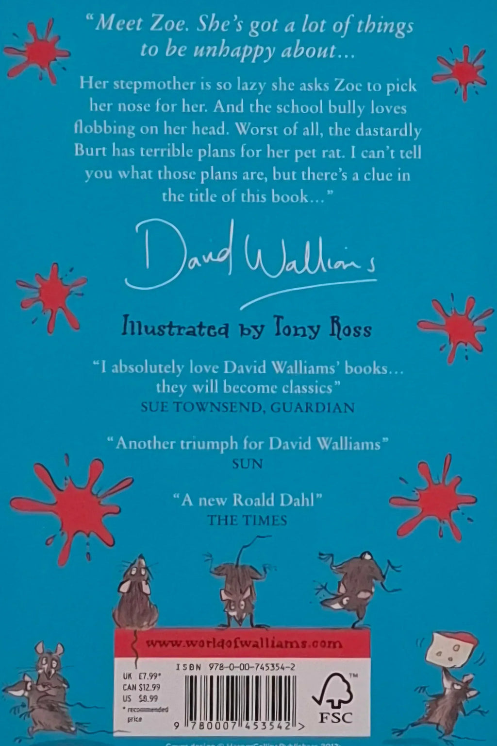 Ratburger by David Walliams - Books4happiness 