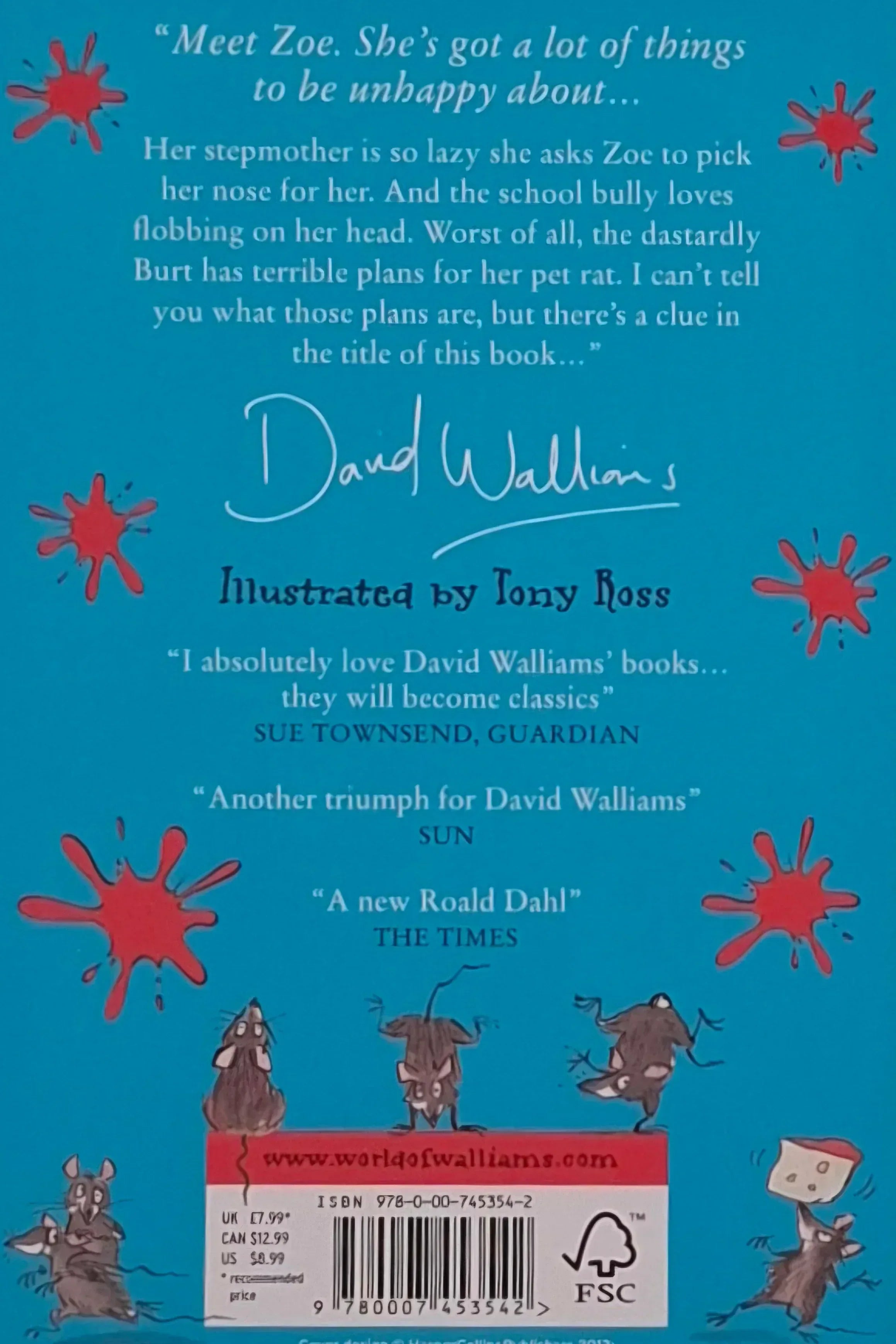 Ratburger by David Walliams - Books4happiness 