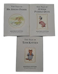 The Tale of Tom Kitten, & Mr Jeremy Fisher, & Jemima Puddleduck by Beatrix Potter - Books4happiness 