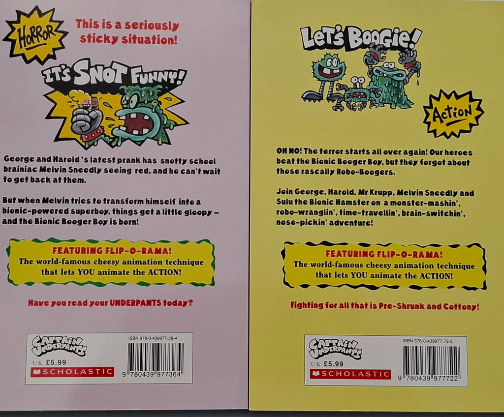 Captain Underpants And The Big, Bad Battle Of The Bionic Booger Boy Part 1 & 2