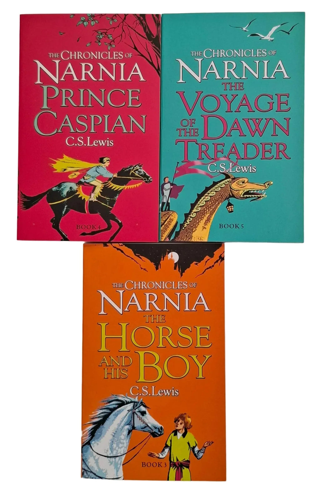 The Chronicles of Narnia: Prince Caspian, The Voyage of the Dawn Treader, & The Horse and His Boy - Books4happiness 