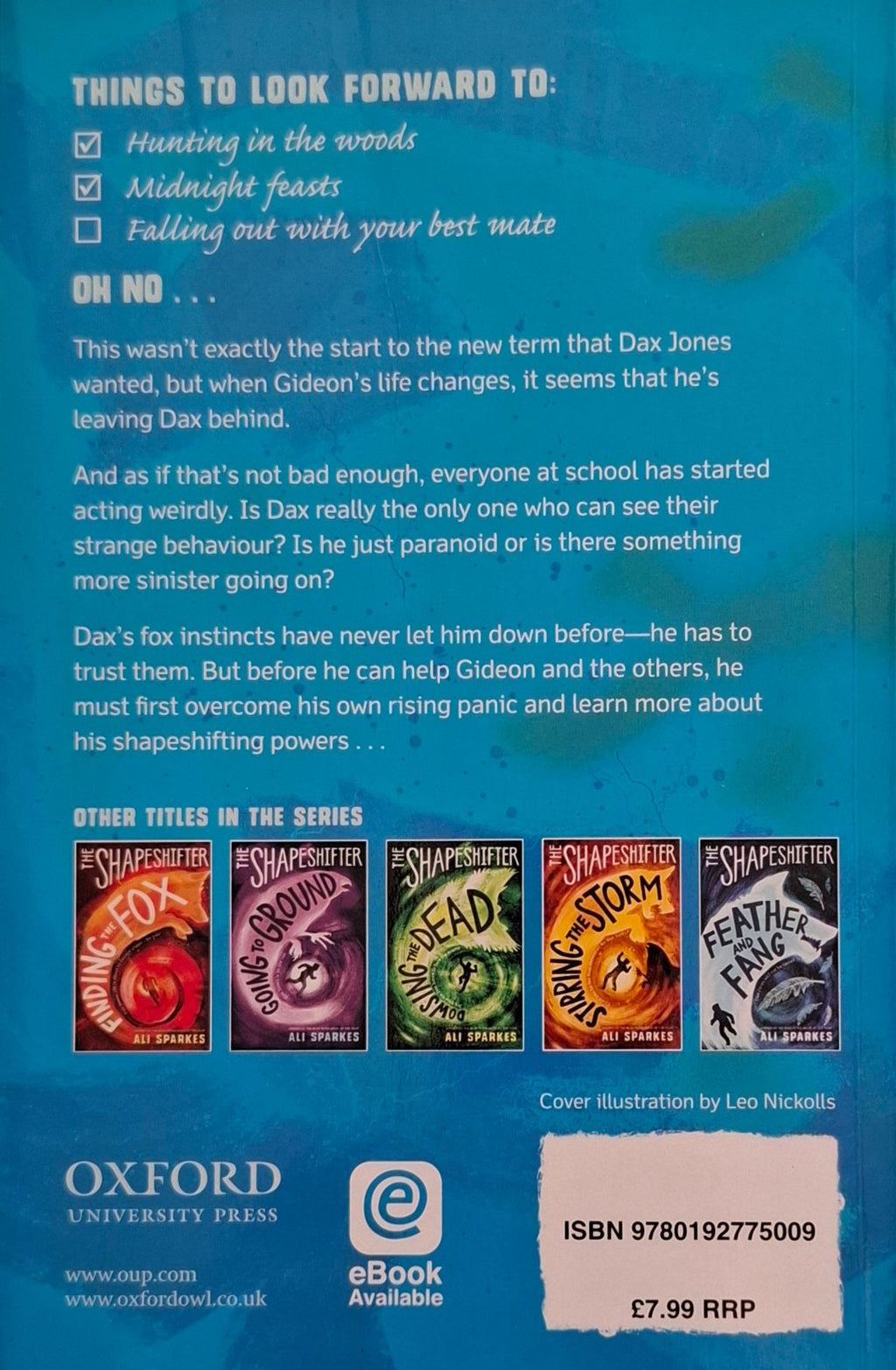 The Shapeshifter Running the Risk by Ali Sparkes