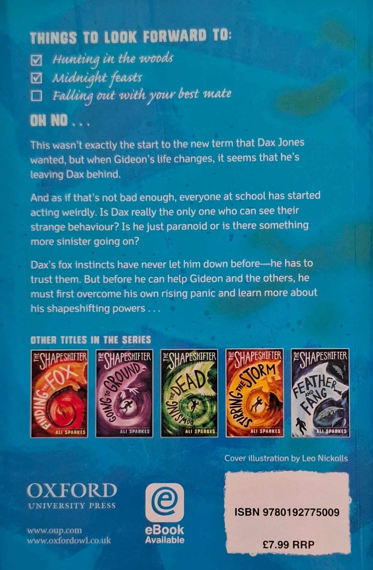 The Shapeshifter Running the Risk by Ali Sparkes