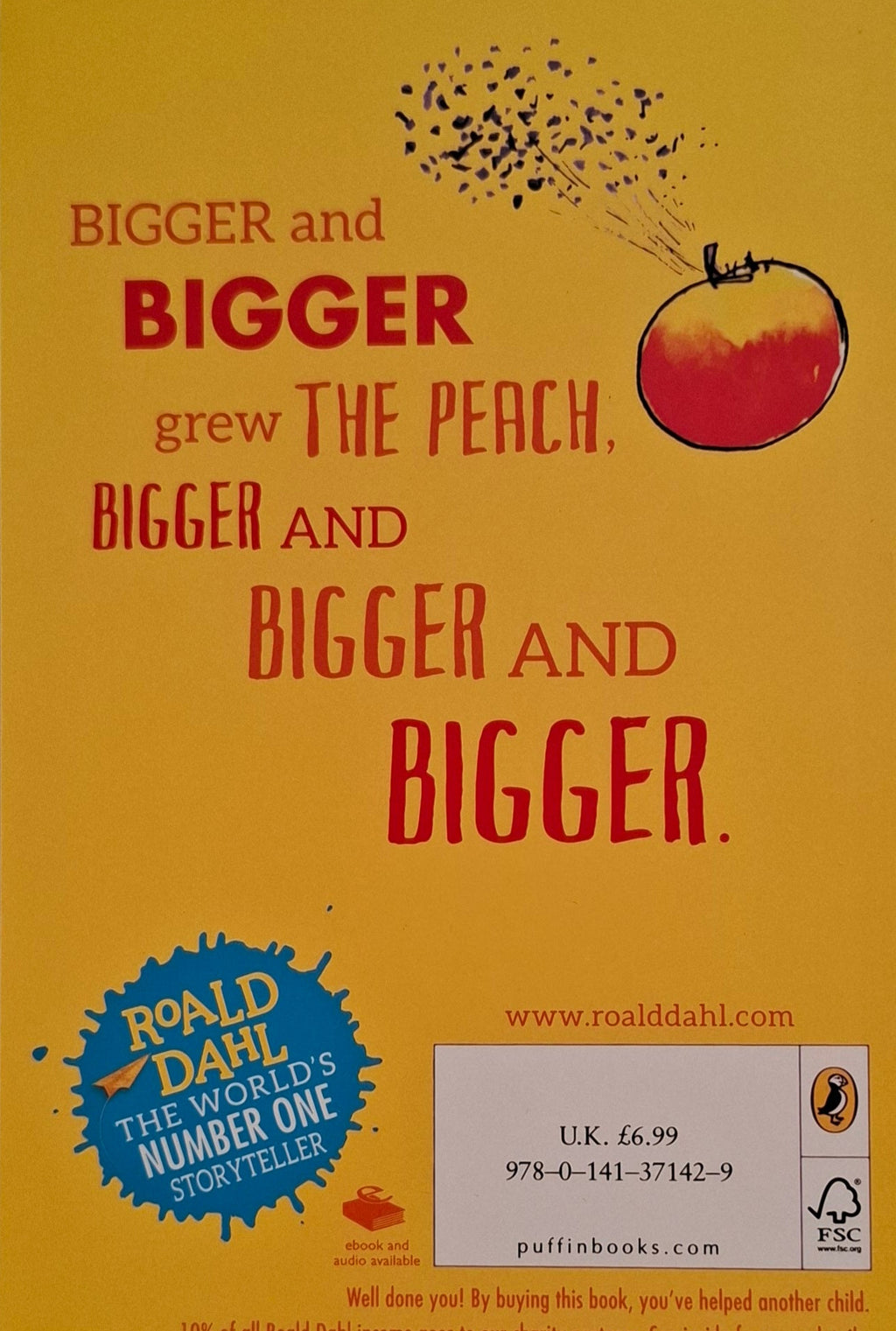 James and the Giant Peach by Roald Dahl