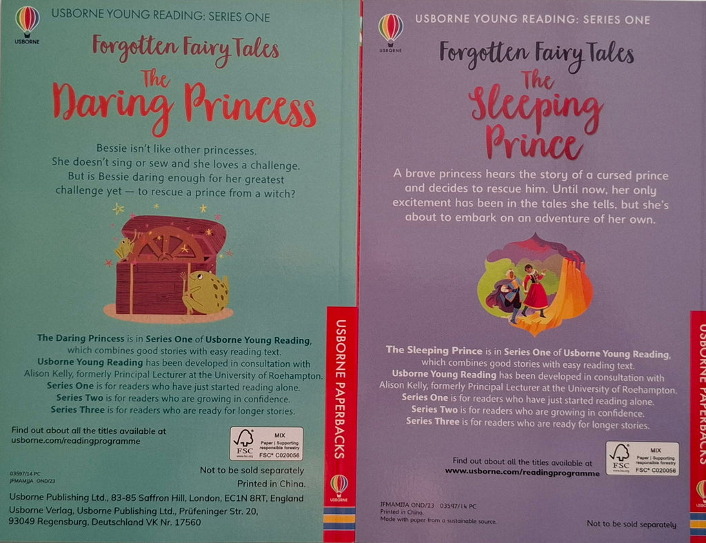 Usbourne Forgotten Fairy Tales: The Daring Princess And The Sleeping Prince