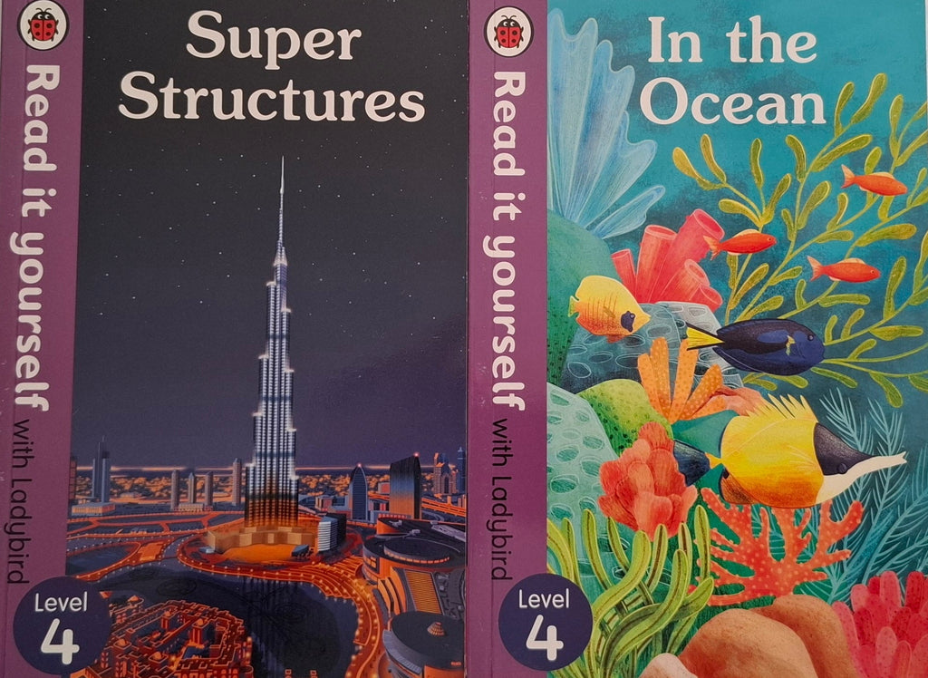 Read It Yourself with Ladybird Level 4 Bundle - In The Ocean & Super Structures